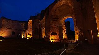 Terme di Caracalla sotto la luna