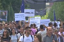 Protesta en Kosovo contra la corrupción