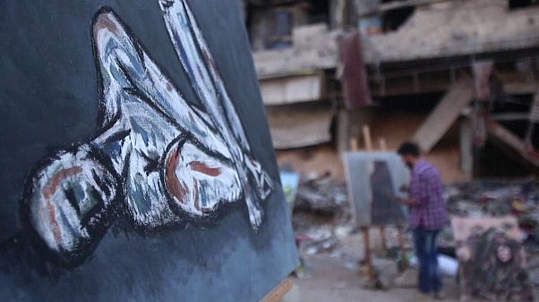 Des artistes au cœur des ruines de Damas Des artistes au cœur des ruines de Damas