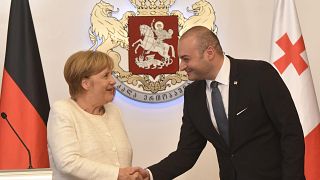 Angela Merkel visits Georgia to discuss refugees