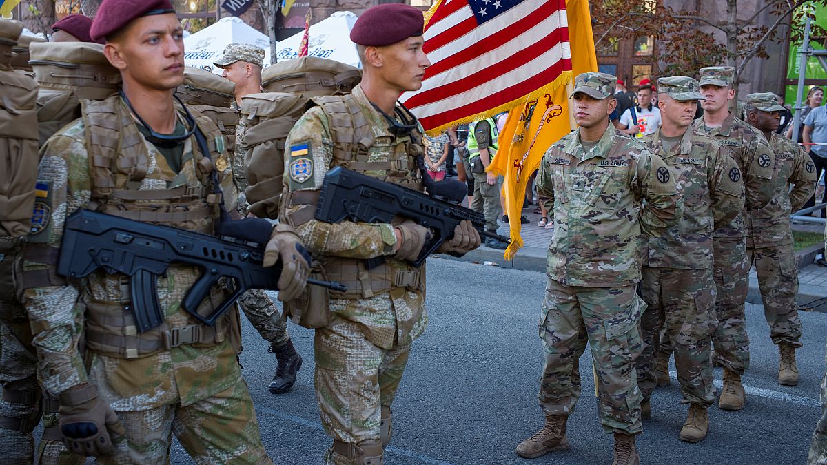 Amerikai katonák Kijevben