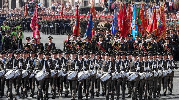 Kiev: la parata per il "Giorno dell'Indipendenza Kiev: la parata per il "Giorno dell'Indipendenza