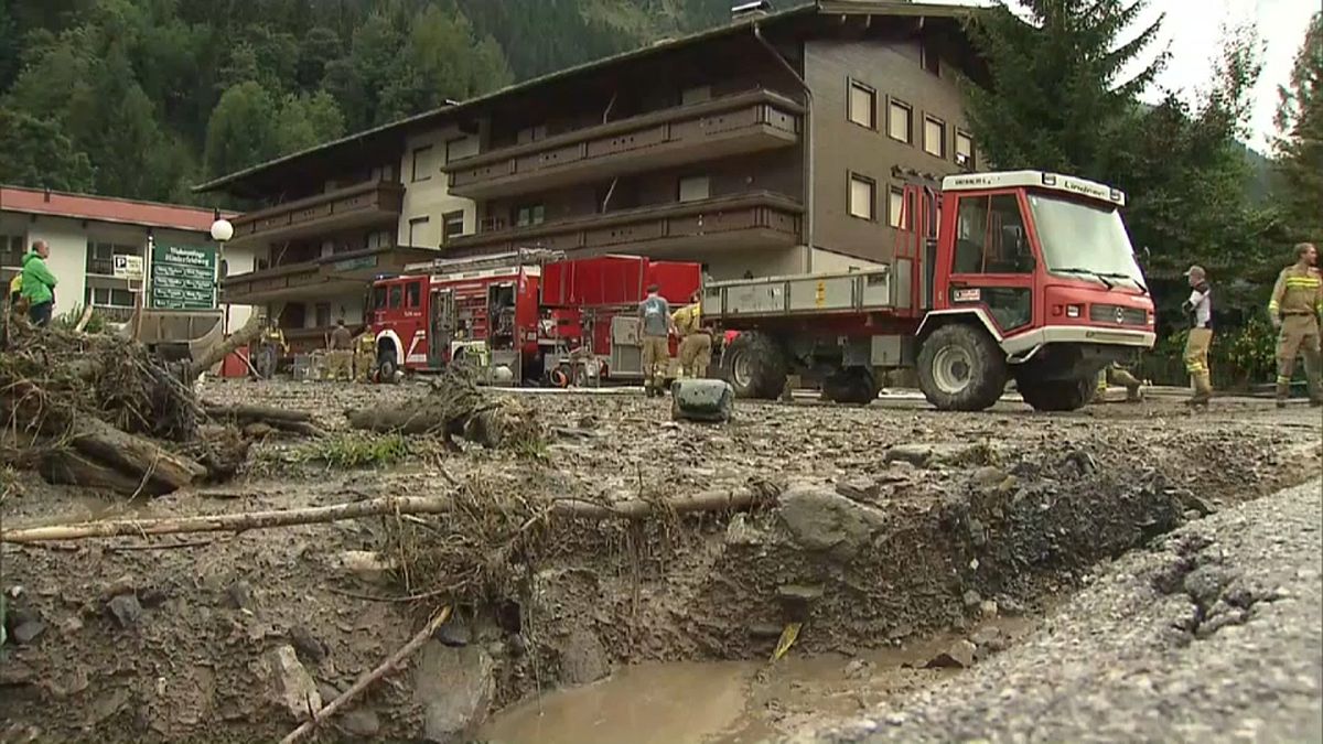 Tempestade provoca inundações na Áustria