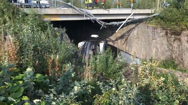 Cuatros muertos por un accidente de autobús en Finlandia Cuatros muertos por un accidente de autobús en Finlandia