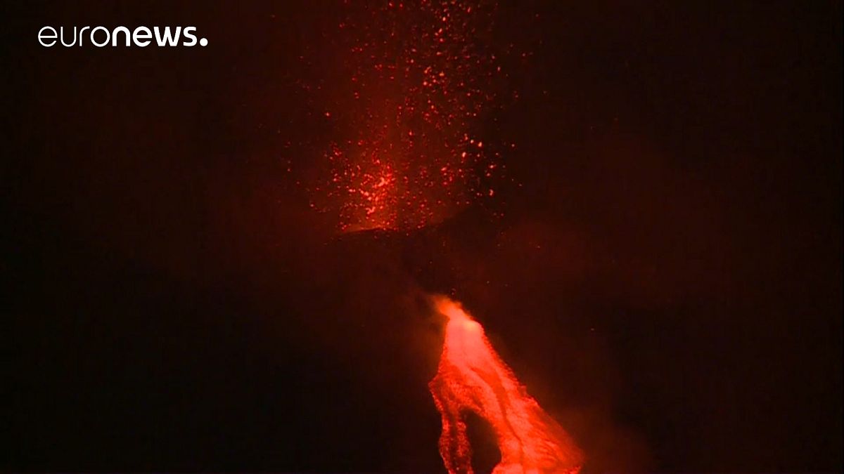 Watch: Etna 're-awakens' with eruptions of ash plumes and lava