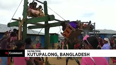 A diversão possível das crianças Rohingya em plena crise humanitária