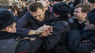 الشرطة تعتقل المعارض الروسي أليكسي نافالني في موسكو