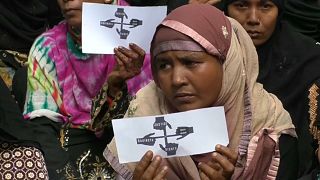 Rohingyalar 'adalet' talebiyle gösteri düzenledi