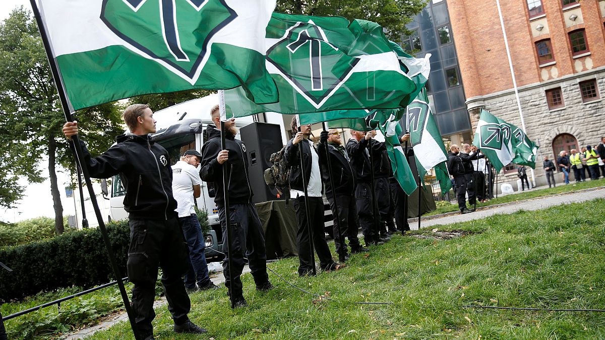 Érdektelenségbe fulladt a svéd neonáci-tüntetés