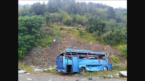 Trágico accidente de autobús en Bulgaria Trágico accidente de autobús en Bulgaria