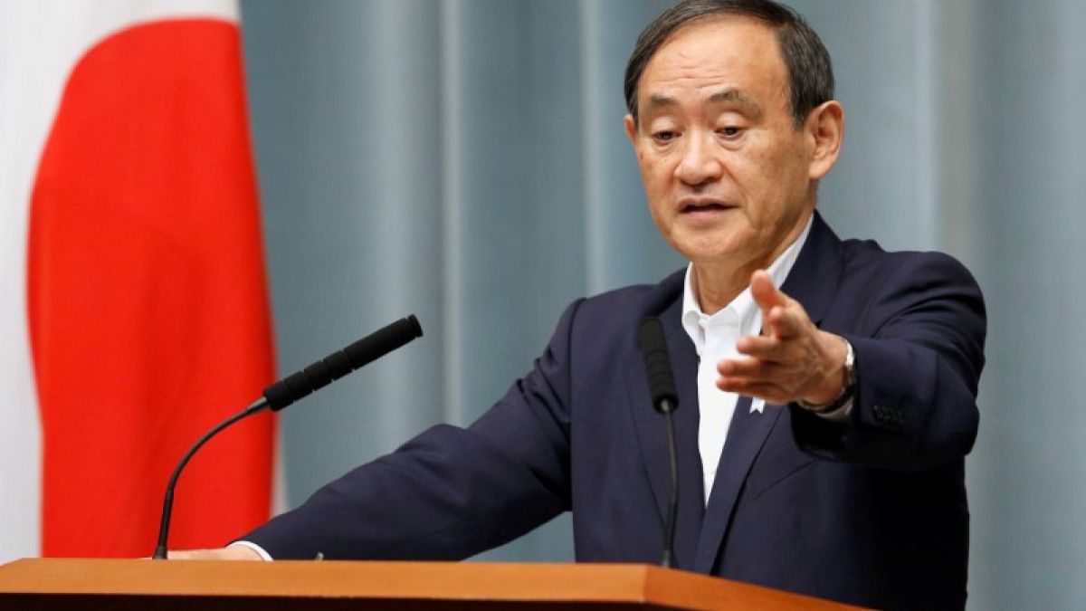 يوشيهيدي سوجا كبير أمناء مجلس الوزراء الياباني في طوكيو
