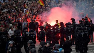 Manifestation de l'extrême-droite allemande contre les migrants à Chemnitz