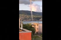 Watch: Onlookers catch glimpse of waterspout in Zurich