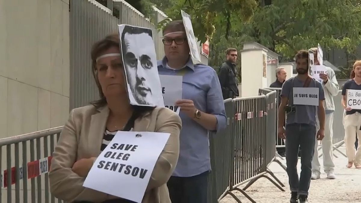 Proteste in Prag gegen Oleg Senzows Haft