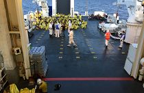 80 migrants rescued by the Coast Guard's Dattilo (Credit: Samarcanda Film)