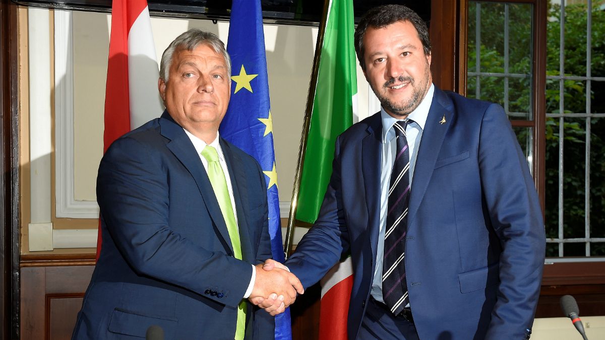 دیدار نخست وزیر مجارستان با وزیر کشور ایتالیا