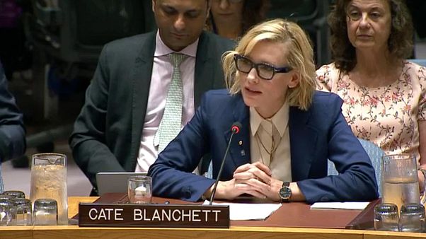 El desgarrador discurso de Cate Blanchett en la ONU El desgarrador discurso de Cate Blanchett en la ONU