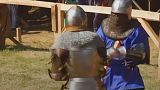 Watch: Sword fighting, jousting and archery at medieval festival