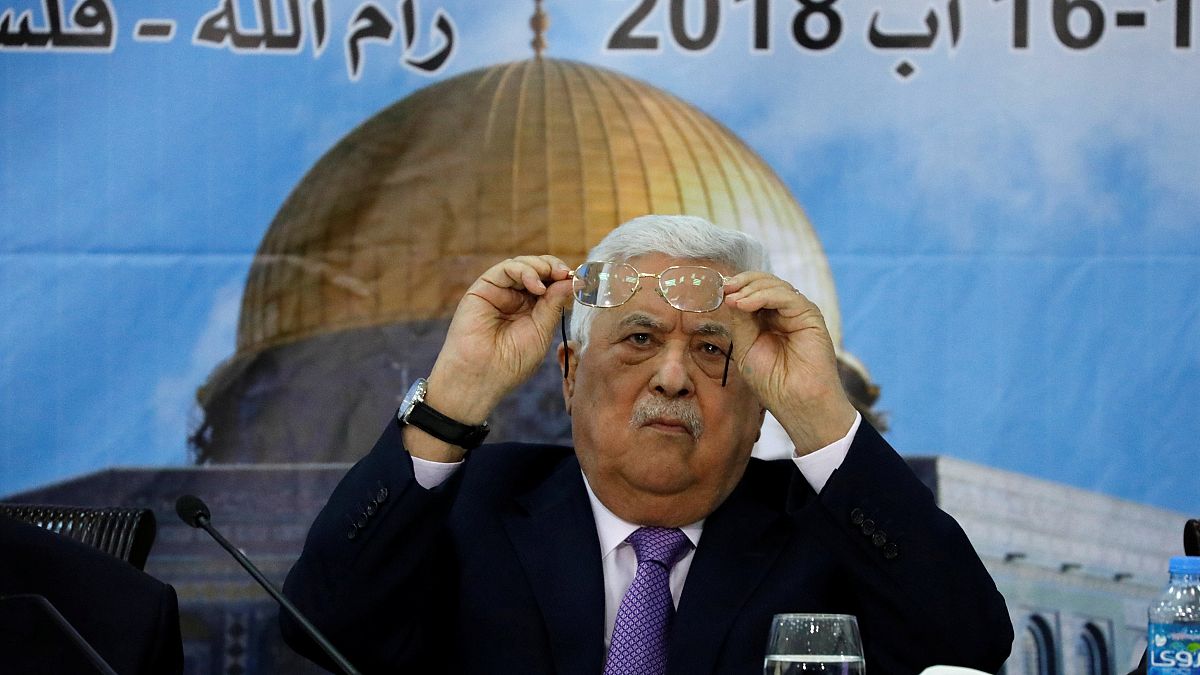 الرئيس الفلسطيني محمود عباس خلال اجتماعات المجلس المركزي في رام الله