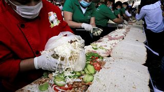 Watch: Mexico breaks record for largest torta sandwich
