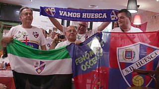Adeptos do Huesca sonham com surpreender o Barcelona