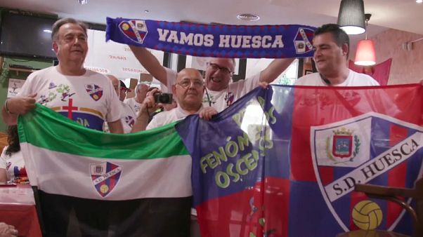 Adeptos do Huesca sonham com surpreender o Barcelona Adeptos do Huesca sonham com surpreender o Barcelona