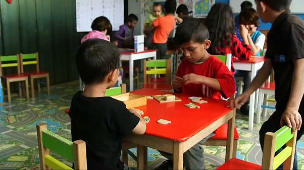 Les enfants réfugiés à l'école européenne Les enfants réfugiés à l'école européenne
