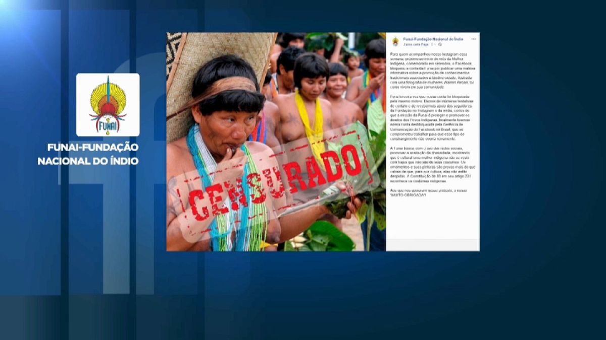Facebook bloquea la cuenta de la FUNAI por unas fotos de indígenas desnudas