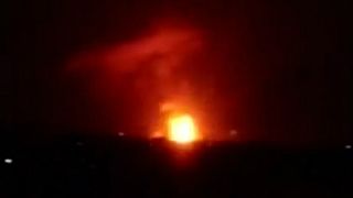 وقوع چندین انفجار شدید در یک پایگاه نظامی سوریه