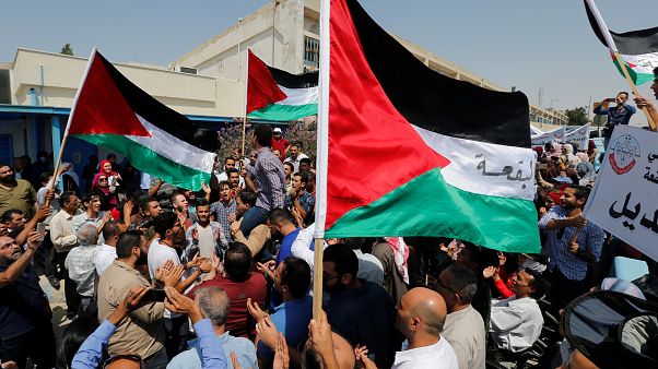 Colère des Palestiniens suite à la fin des aides américaines à l'UNRWA Colère des Palestiniens suite à la fin des aides américaines à l'UNRWA