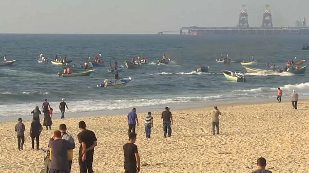 Proteste gegen Seeblockade vor Gazastreifen Proteste gegen Seeblockade vor Gazastreifen