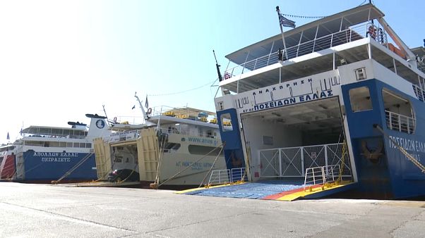 Greve dos ferries na Grécia Greve dos ferries na Grécia