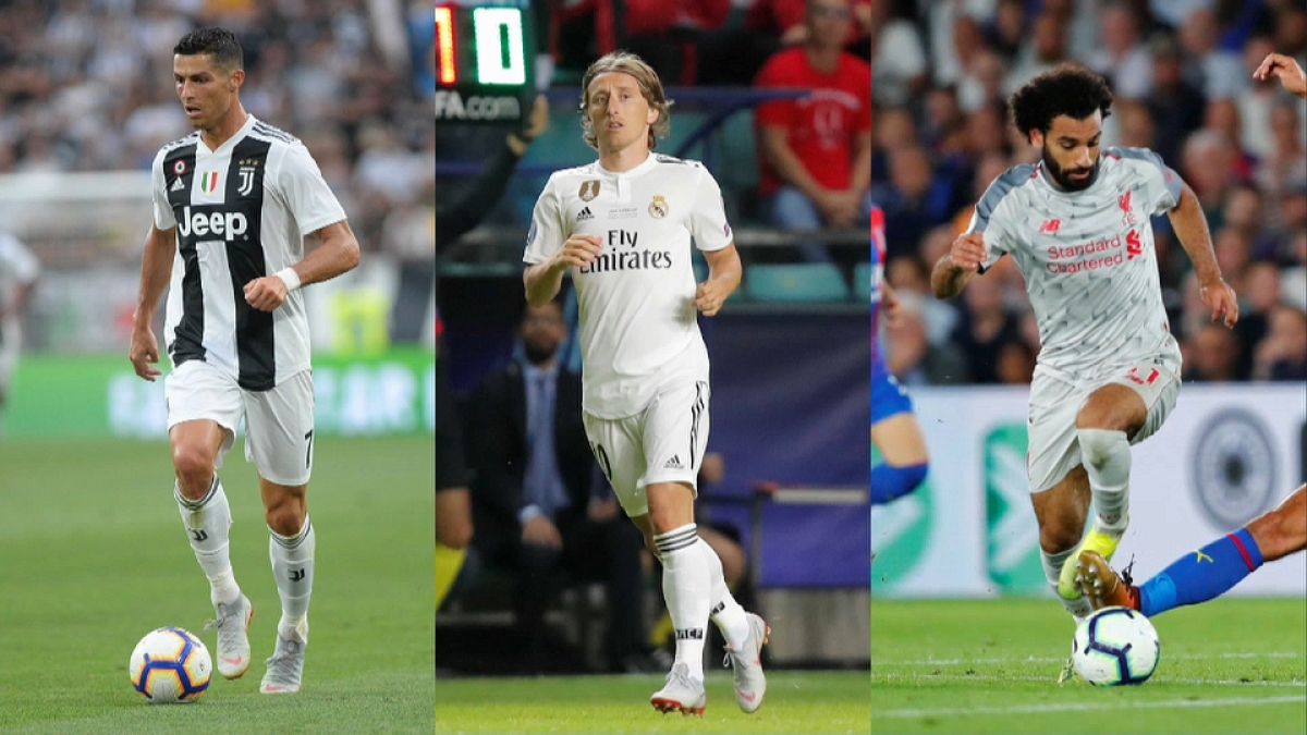 Cristiano Ronaldo, Modrić y Salah son los finalistas del premio 'The Best'