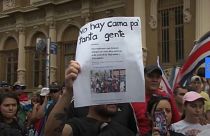 costa ricans protest against Nicaraguan migrants