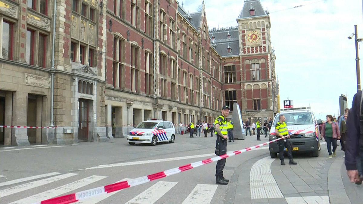 Tatort der Messerattacke: der Hauptbahnhof von Amsterdam