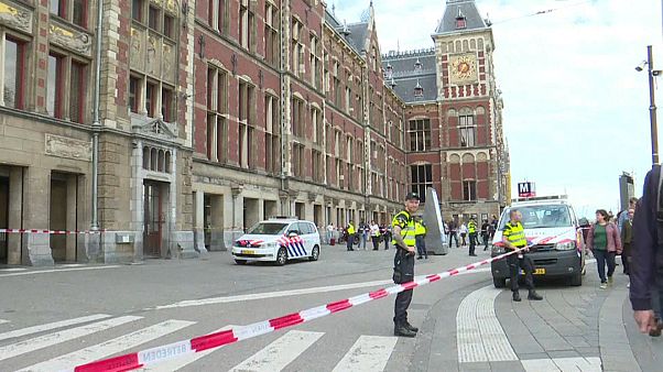 Tatort der Messerattacke: der Hauptbahnhof von Amsterdam Tatort der Messerattacke: der Hauptbahnhof von Amsterdam
