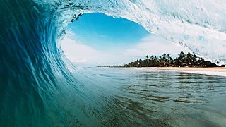 Monster waves surfer