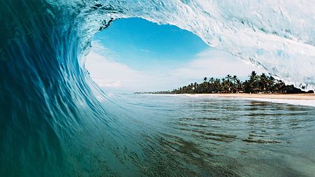 Monster waves surfer