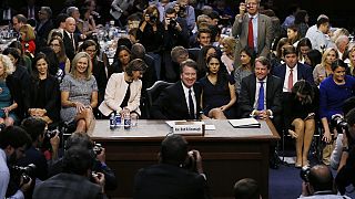 Kavanaugh hearing opens in chaos