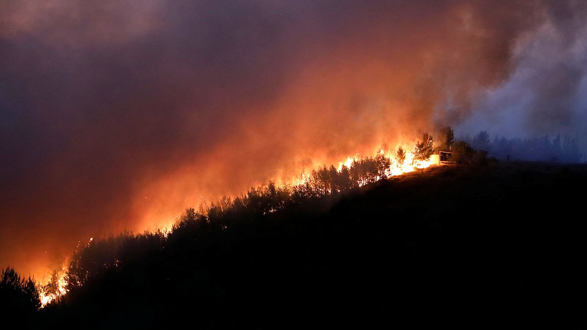 Ελλάδα: Πυρκαγιά στην Κάρυστο