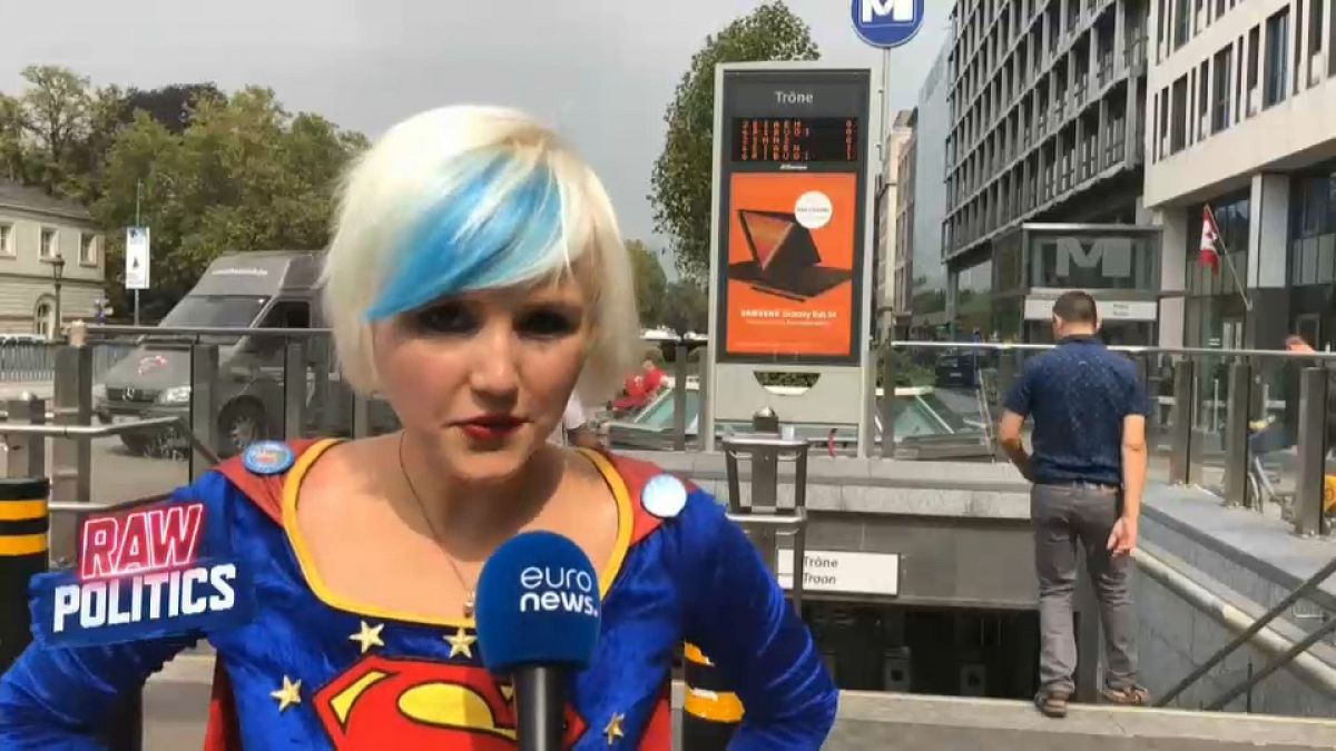 What's Supergirl doing in Brussels?