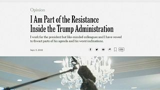 A Fehér Házon belüli ellenállásról jelent meg névtelen cikk a The New York Timesban