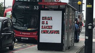 Posters claiming 'Israel is a racist endeavour' spring up around London