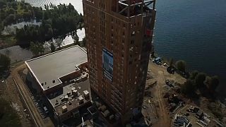 Norwegian developer completes his timber skyscraper