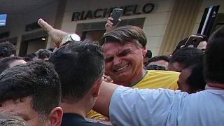 Bolsonaro poco después del ataque