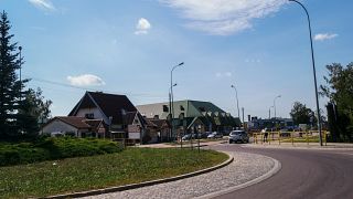 Grabówka - the roundabout where residents planned to celebrate