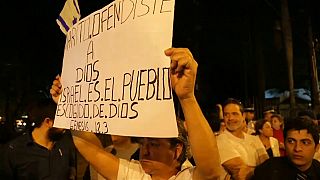 Protestas por la embajada de Paraguay en Israel