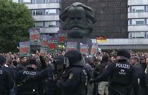 Far-right demonstrations continue in eastern Germany