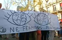 A klímaváltozás ellen tüntettek Franciaországban