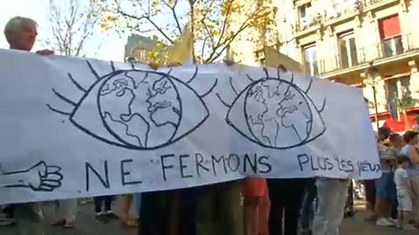 Movilización inédita contra el cambio climático en Francia Movilización inédita contra el cambio climático en Francia